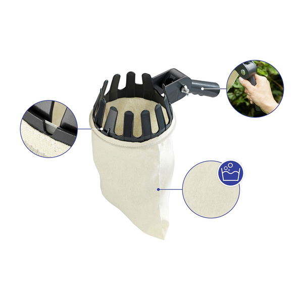 Εργαλείο κοπής & περισυλλογής καρπών δέντρων με τηλεσκοπικό κοντάρι 