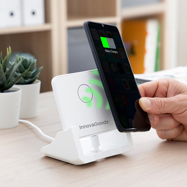Ασύρματος φορτιστής πολλών θέσεων με βάση στήριξης Pomchar InnovaGoods 
