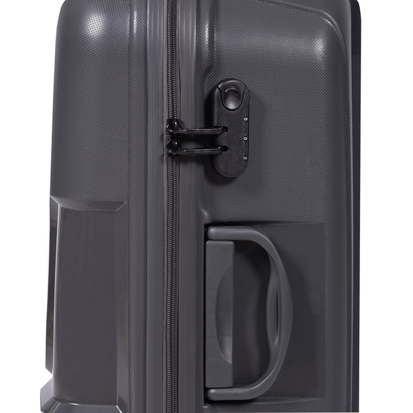 Cabin luggage 4-wheel spinner hard shell Dark Grey 56x40x23 cm 