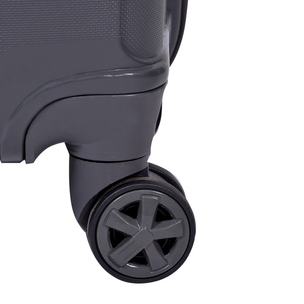 Cabin luggage 4-wheel spinner hard shell Dark Grey 56x40x23 cm 