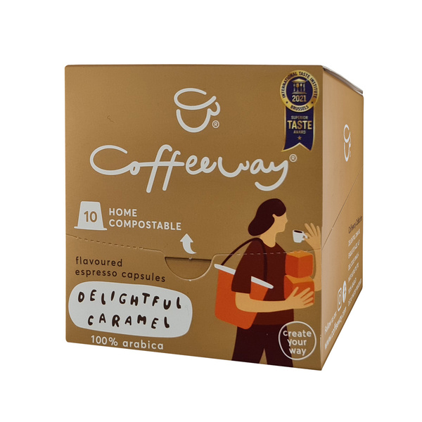 Espresso Coffeeway Caramel 10 biodegradable capsules 