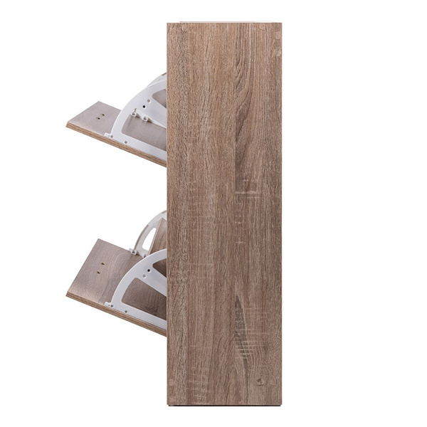 Παπουτσοθήκη 2 τμημάτων MDF δρυς 63x24x80 εκ. 2191284 