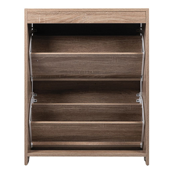 Παπουτσοθήκη 2 τμημάτων MDF δρυς 63x24x80 εκ. 2191284 