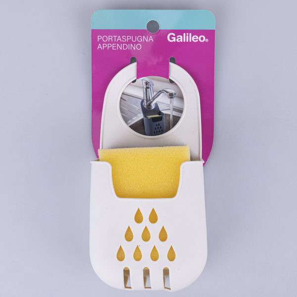 Plastic sponge holder 10x4,5x18 cm black 5910212 