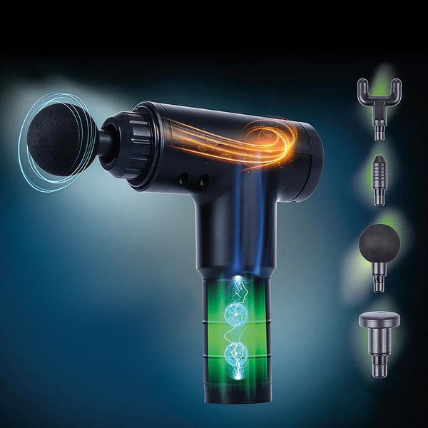 Massage gun with 4 interchangeable heads 5906259 