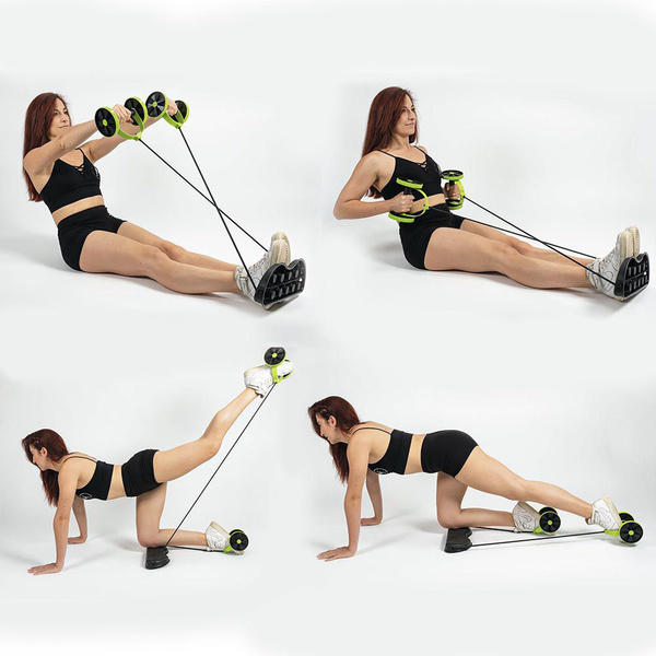 Τροχός γυμναστικής FitLover με λάστιχα 5909944 