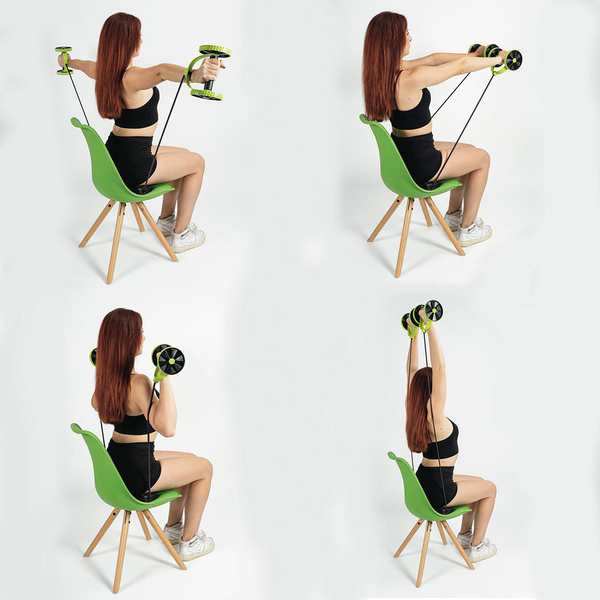 Τροχός γυμναστικής FitLover με λάστιχα 5909944 