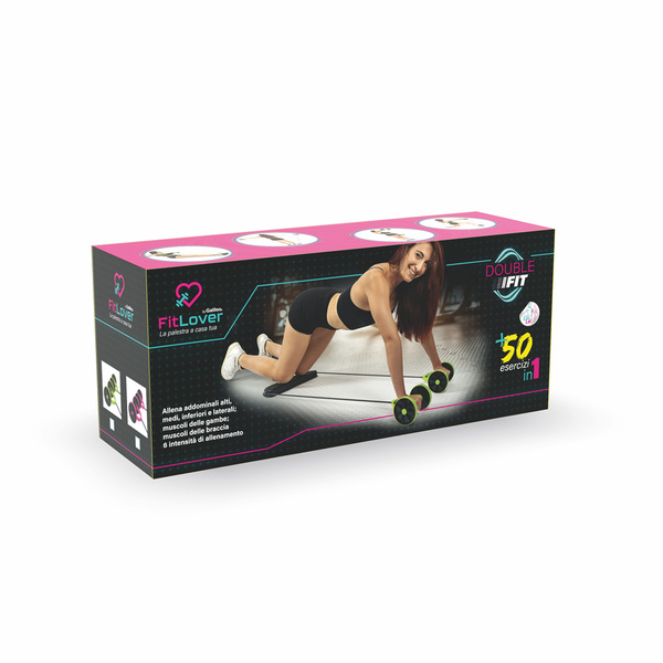 Τροχός γυμναστικής FitLover με λάστιχα 5909944 