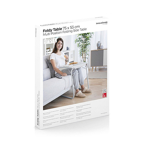 Multi-position folding side table Foldy 53x70x39 cm InnovaGoods 