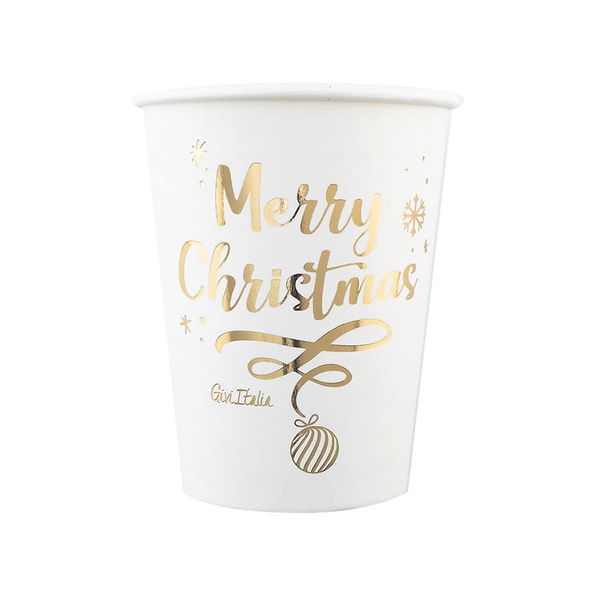 Merry Xmas paper cups 8 pcs 