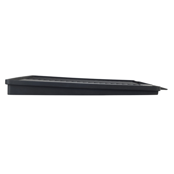 Dish rack with draining mat Nelia black 34x25x40 cm 