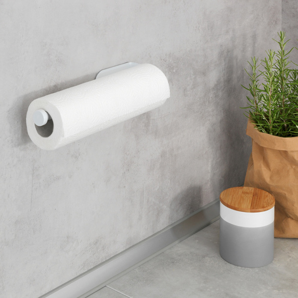 Kitchen paper holder aluminium white 27,5x4,5x7 cm 