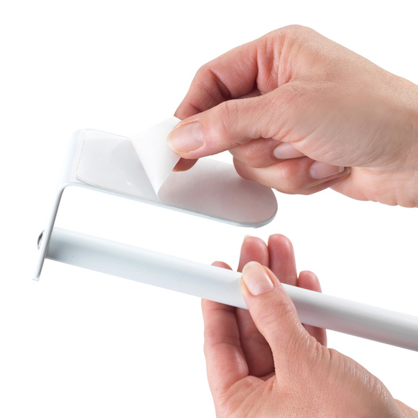 Kitchen paper holder aluminium white 27,5x4,5x7 cm 