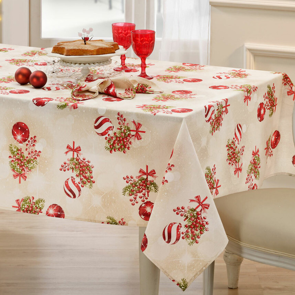 Dinner napkins Ornaments ecru 60% cotton / 40% polyester 6 pcs 38x38 cm 