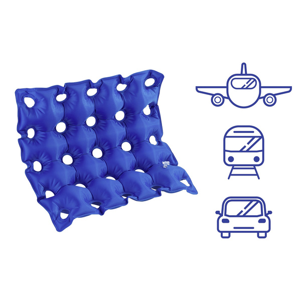 Μαξιλαράκι καθίσματος με τρόμπα μπλε 42x42x5 εκ. 9943610500 