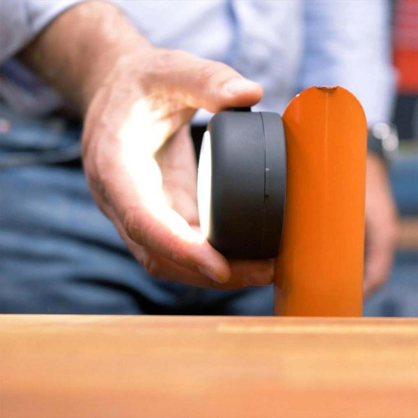 Στρογγυλό LED gel φως με μαγνήτη στήριξης μαύρο 7,1x7,1x3,75 εκ. 085041 