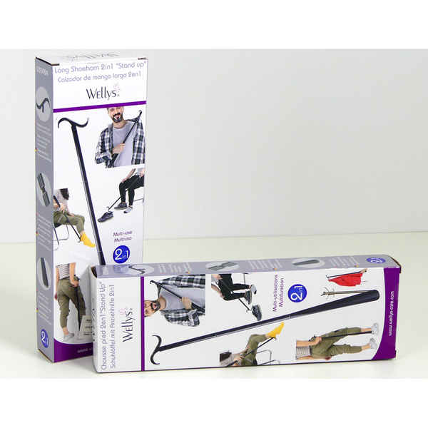 Πτυσσόμενο κόκκαλο με γάντζους για ρούχα Wellys 2-σε-1 035924 