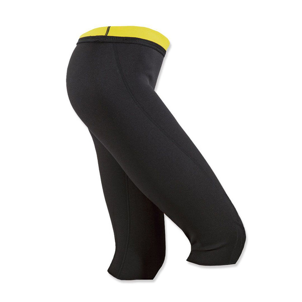 Αθλητικό κολάν εφίδρωσης μαύρο / κίτρινο 