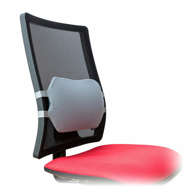Gel lumbar cushion grey 38x23,5x5 cm Glushion InnovaGoods 