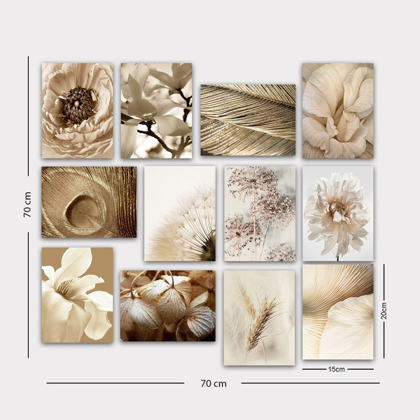 Decorative MDF painting composition 12MDF33YS 20x15 cm 12 pcs 364LUL1469 