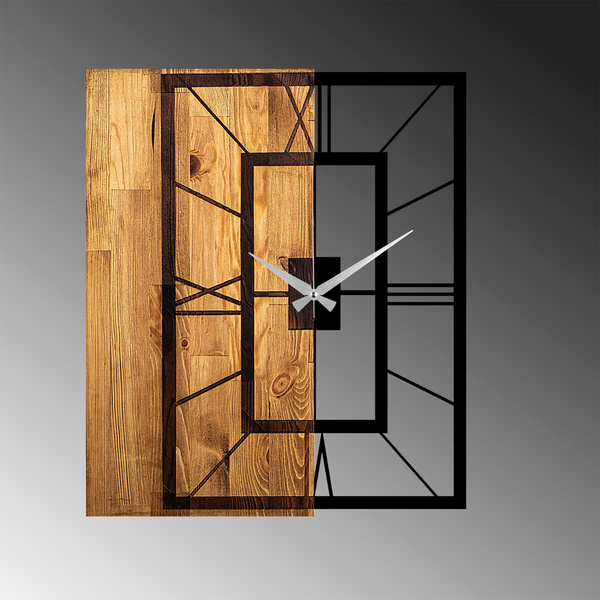 Decorative wall clock wood + metal 37 49x3x58 cm 539TNL1137 