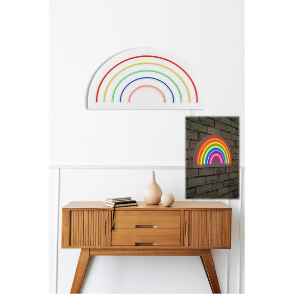 Decorative plastic LED light Rainbow - Multicolor IP67 Neon 25W 50x26x2 cm 395NGR1815 