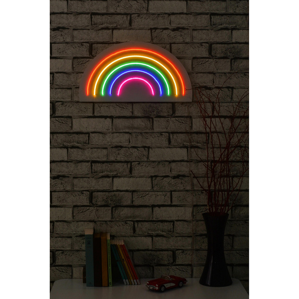 Decorative plastic LED light Rainbow - Multicolor IP67 Neon 25W 50x26x2 cm 395NGR1815 