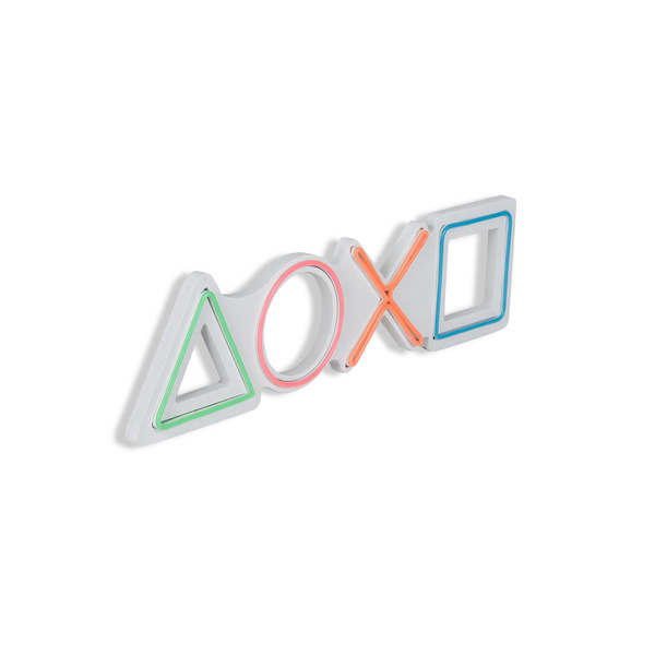 Decorative plastic LED light Play Station - Multicolor IP67 Neon 25W 57x15x2 cm 395NGR1767 