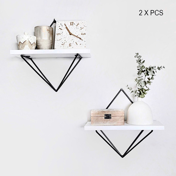 Διακοσμητικό ράφι τοίχου WR047 22x30x14 εκ. 2 τεμ. 792EVL2869 