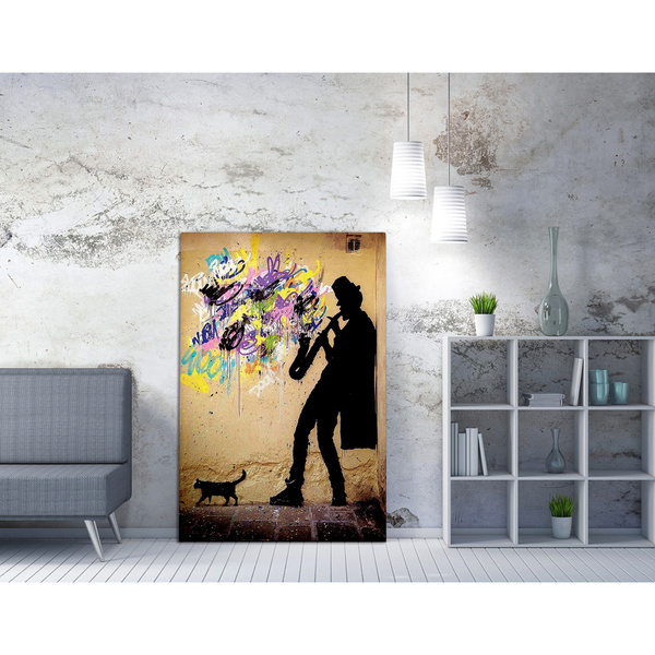 Canvas painting on frame digital printing WY40 Banksy 966BRS1179 