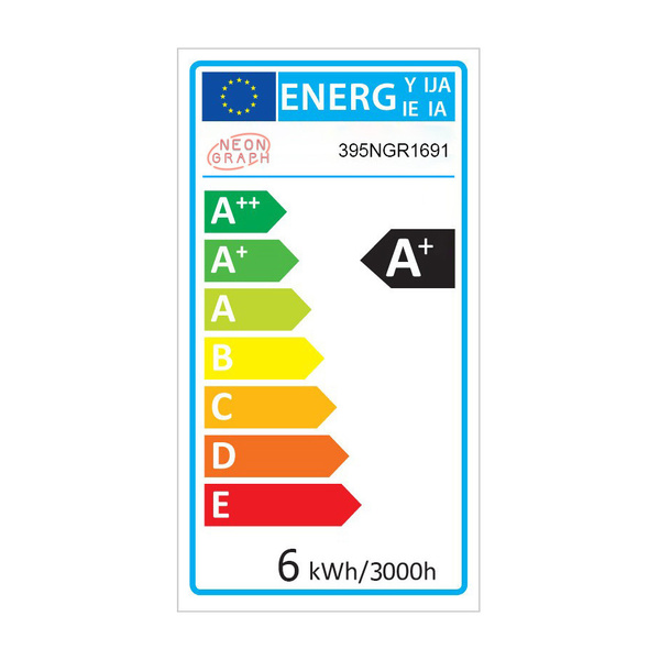 Decorative plastic LED light Oh La La - Pink IP67 Neon 12W 36x15x2 cm 395NGR1691 