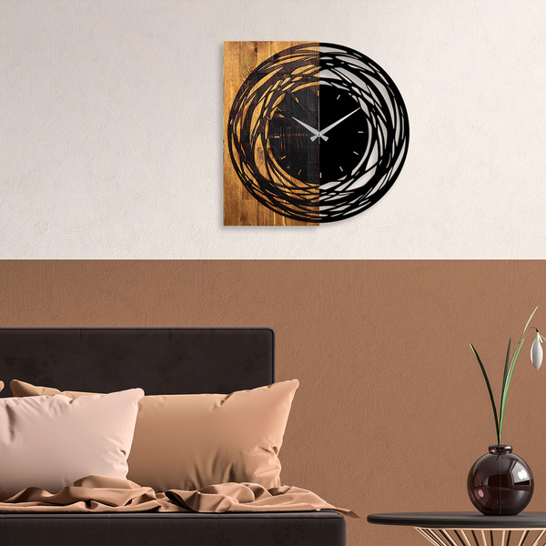 Decorative wall clock wood + metal 39 58x3x58 cm 539TNL1139 