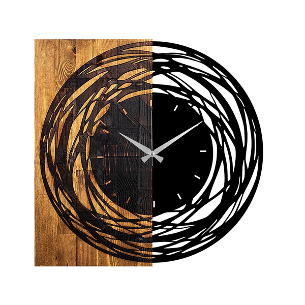 Decorative wall clock wood + metal 39 58x3x58 cm 539TNL1139 