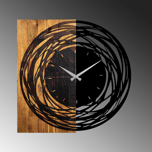 Decorative wall clock wood + metal 39 58x3x58 cm 539TNL1139 