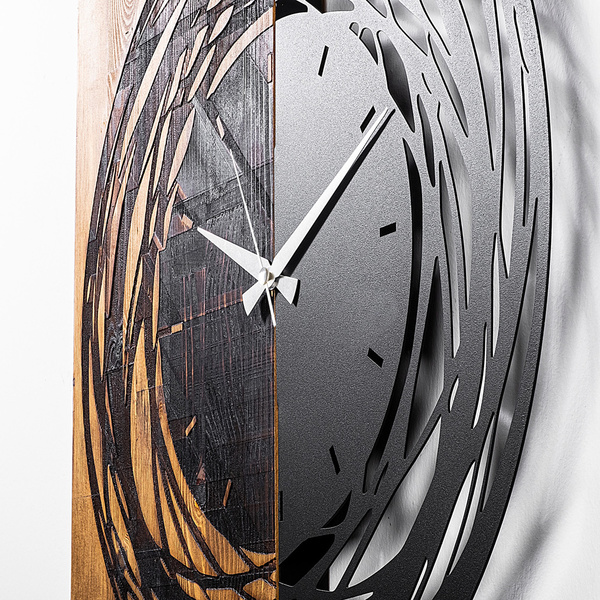 Decorative wall clock wood + metal 39 58x3x58 cm 539TNL1139 