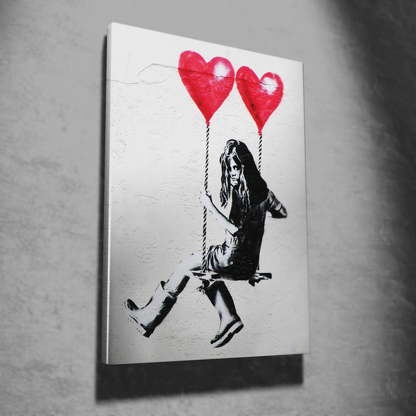 Canvas painting on frame digital printing WY01 Banksy 50x70 cm 966BRS1101 