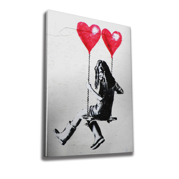 Canvas painting on frame digital printing WY01 Banksy 50x70 cm 966BRS1101 