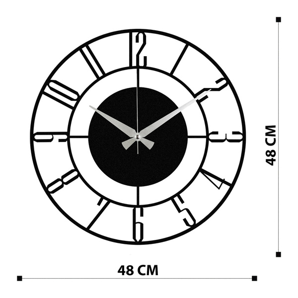 Decorative metal wall clock Enzoclock - S011 48x48 cm 279ENZ1411 