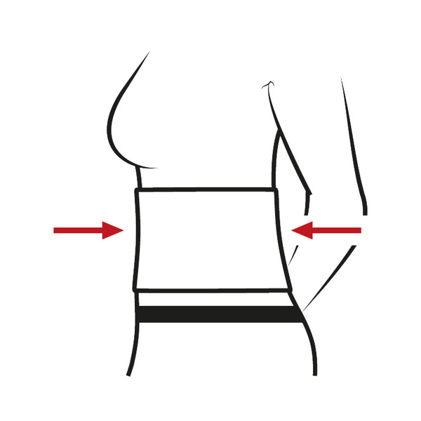 Ζώνη μέσης Hydas με Οutlast - Κανονική στήριξη 70-150 εκ. 2501 