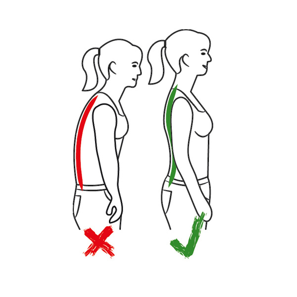 Ζώνη μέσης Hydas με Οutlast - Κανονική στήριξη 70-150 εκ. 2501 