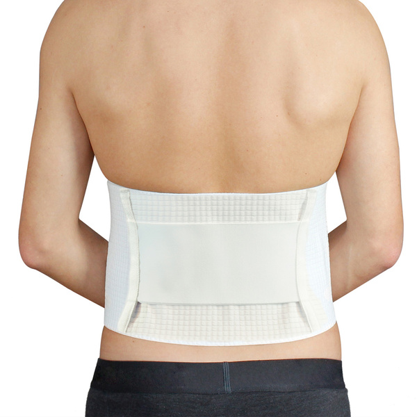 Ζώνη μέσης Hydas XXL με Outlast λευκή ισχυρή στήριξη 156x19,5 εκ. 2702 