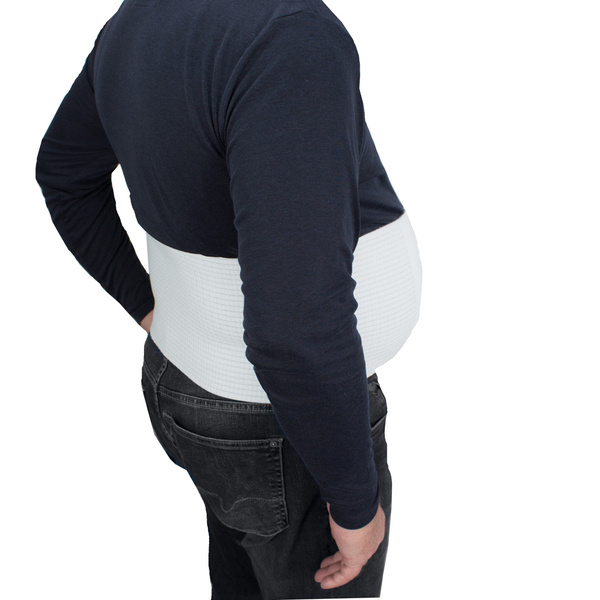 Ζώνη μέσης Hydas XXL με Outlast λευκή κανονική στήριξη 160x19,5 εκ. 2701 