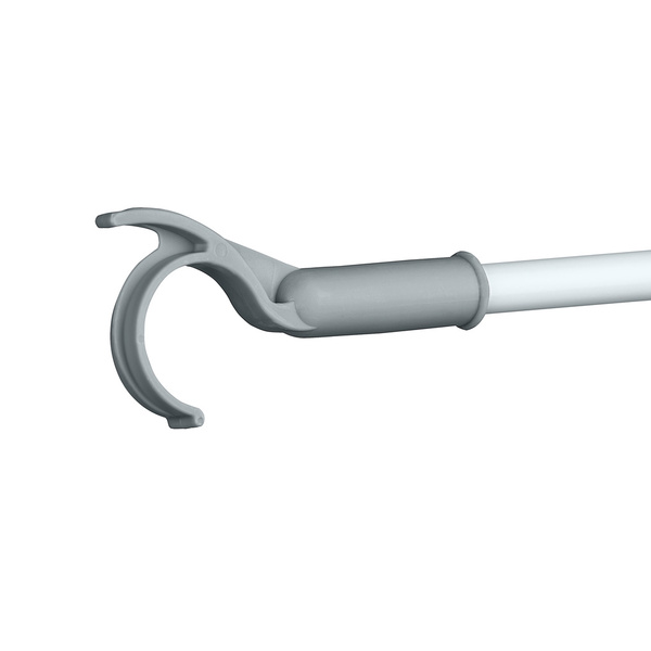 Βέργα με άγκιστρο για κρεμάστρες Hercules λευκό / γκρι ατσάλι 3x1x76 εκ. 50622100 