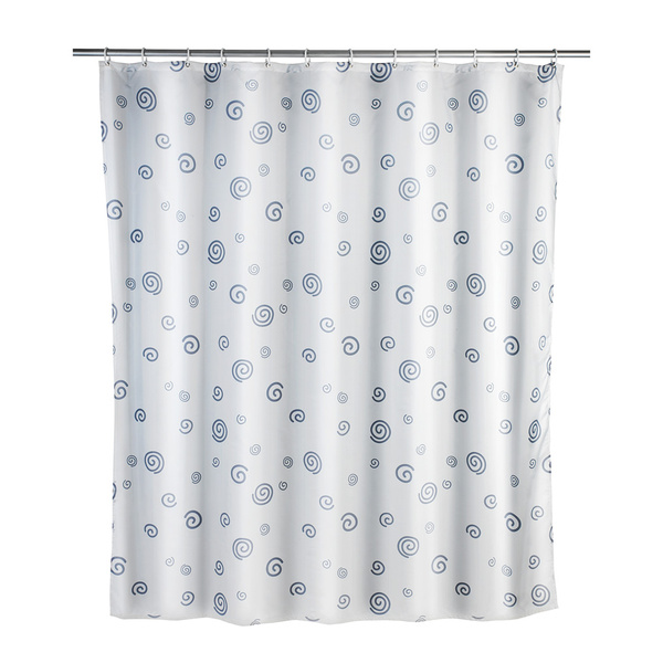 Κουρτίνα μπάνιου Snail λευκό / γκρι πολυέστερ 180x200 εκ. 19155100 