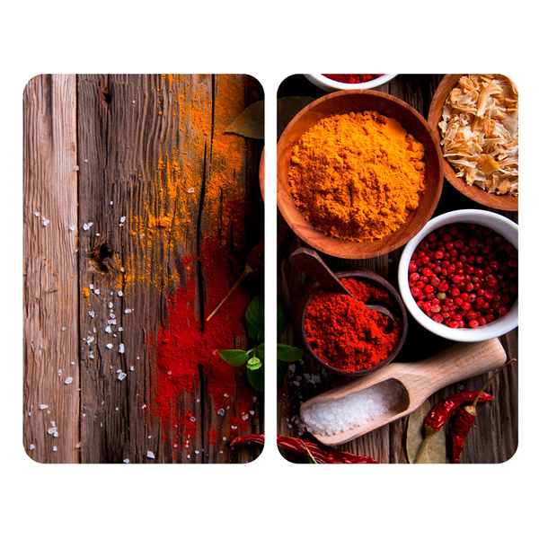 Γυάλινα καλύμματα εστίας Spice 2 τεμ. γυαλί 30x52 εκ. 2521467100 