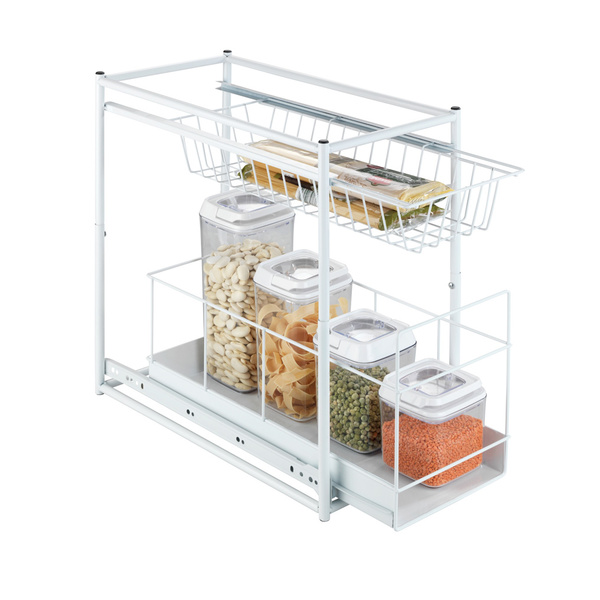 Sliding shelves Wanja white metal 23x45x45 cm 2767010100 