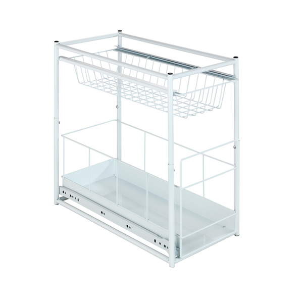 Sliding shelves Wanja white metal 23x45x45 cm 2767010100 