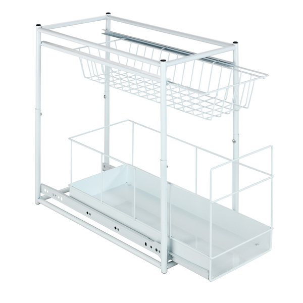 Sliding shelves Wanja white metal 23x45x45 cm 2767010100 