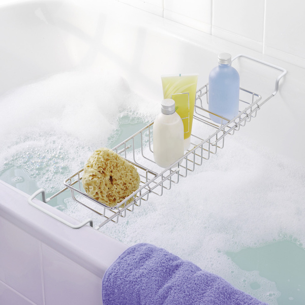 Οργανωτής μπάνιου τηλεσκοπικός ανοξείδωτο ατσάλι 57-92 εκ. 17472100 