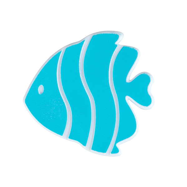 Αντιολισθητικά πατάκια Fish 6 τεμ. ανοιχτό μπλε πλαστικό 10,5x10 εκ. 23066100 